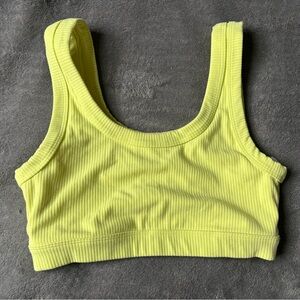 ALO Yoga Yellow Sports Bra